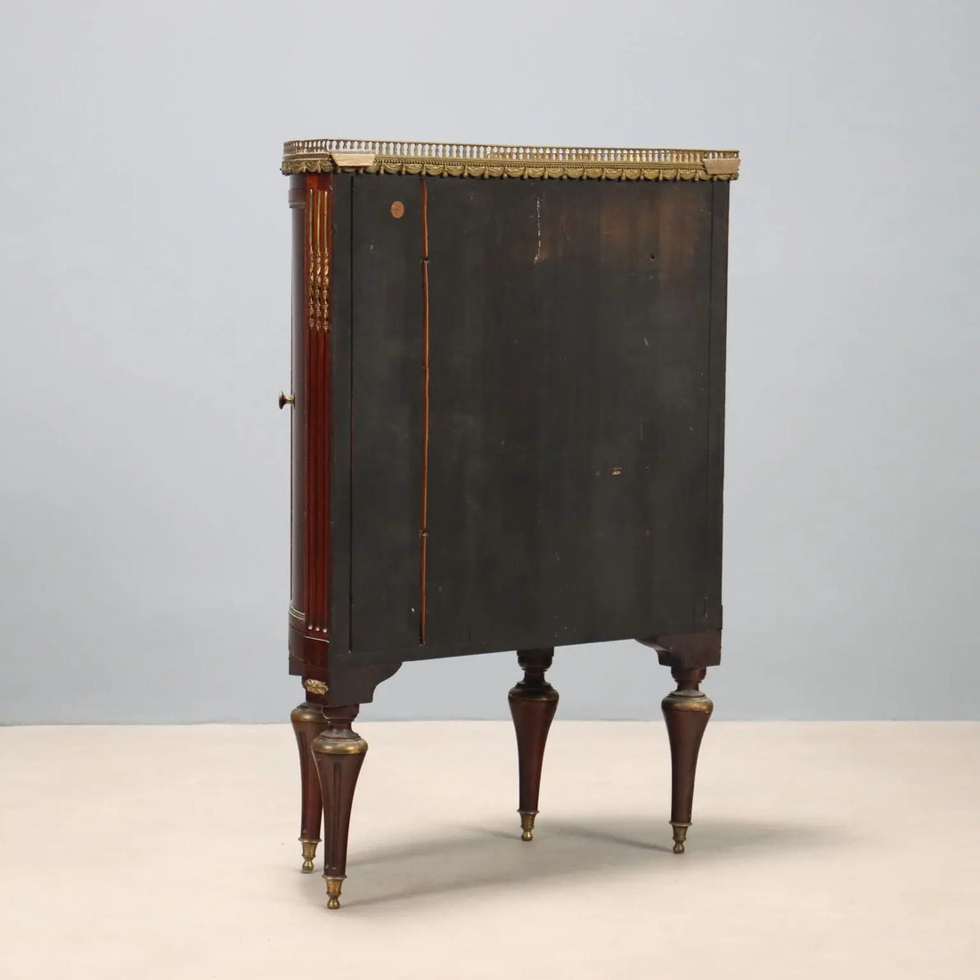 Demi Lune Mahogany and Bronze Sideboard 19th Century