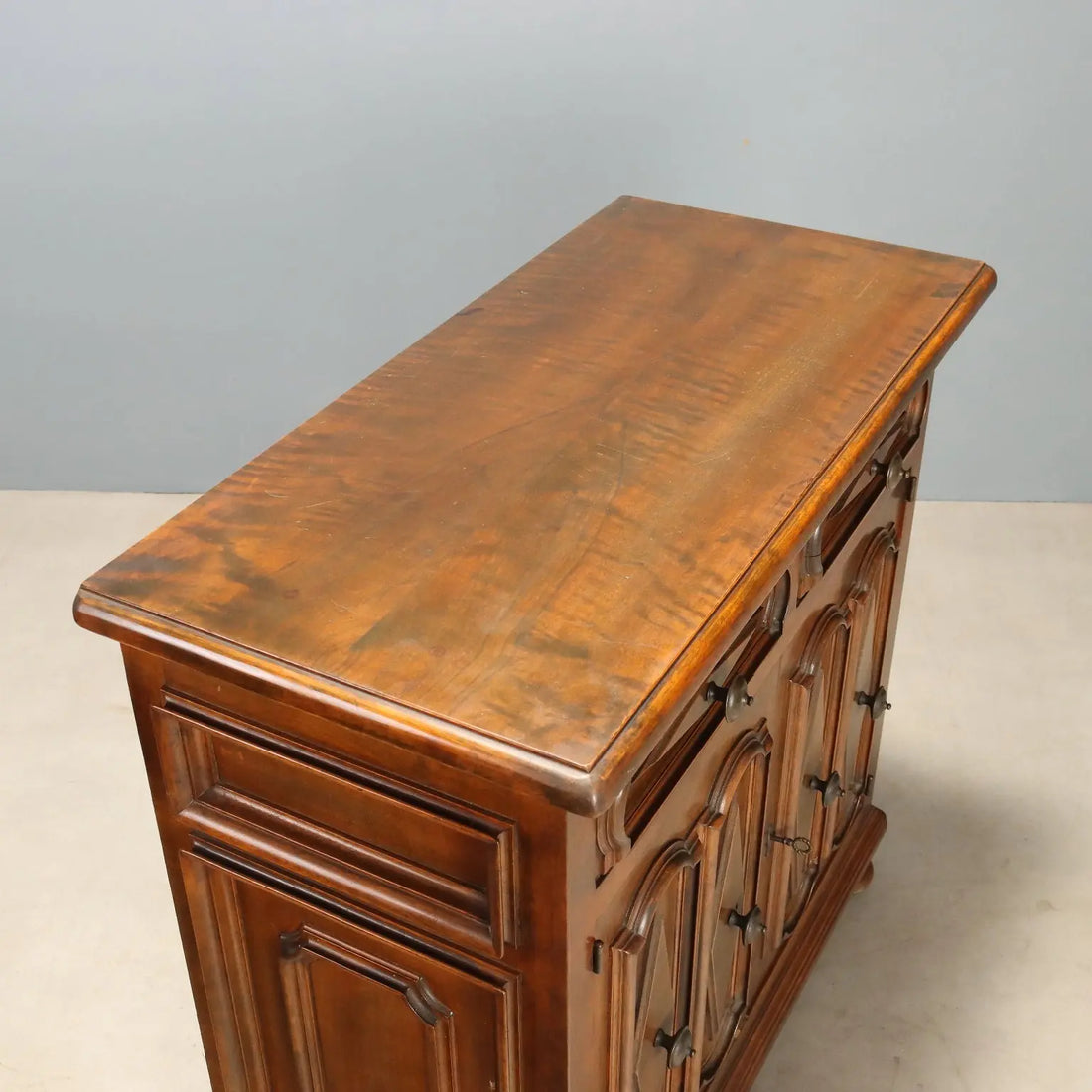 Baroque Walnut Sideboard - Italy, Mid 20th Century