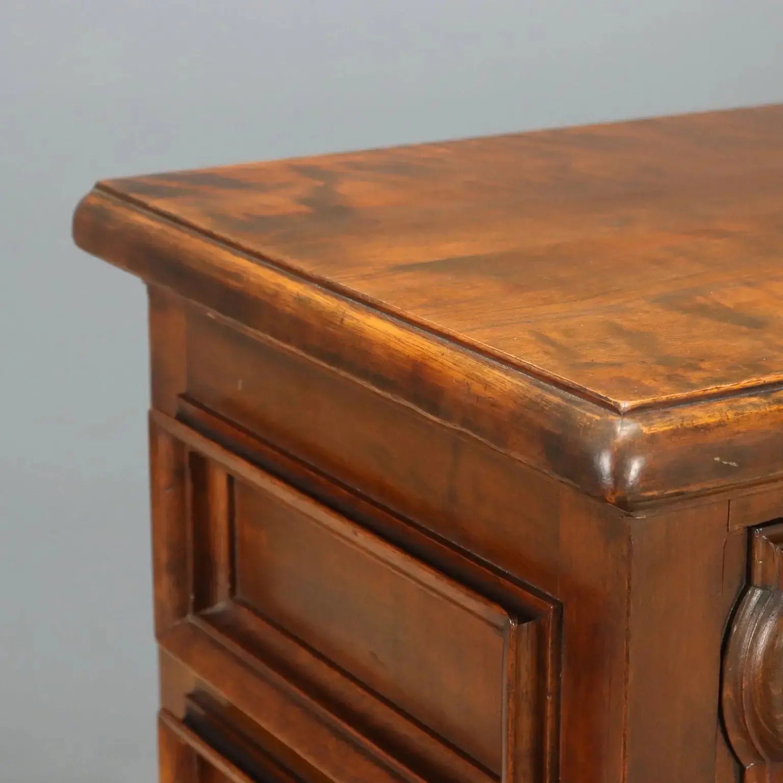 Baroque Walnut Sideboard - Italy, Mid 20th Century