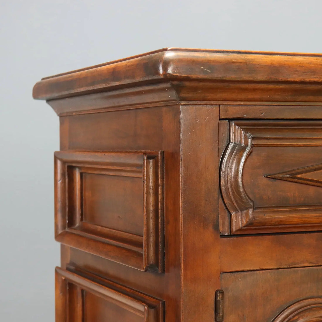 Baroque Walnut Sideboard - Italy, Mid 20th Century