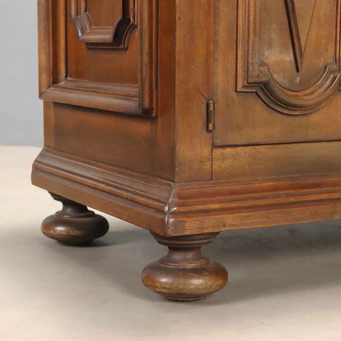 Baroque Walnut Sideboard - Italy, Mid 20th Century