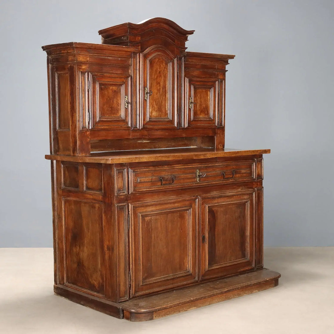 Antique Cupboard Silver Fir Poplar Walnut Italy XVIII Century