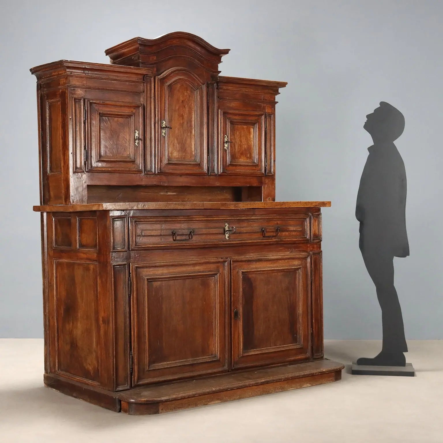Antique Cupboard Silver Fir Poplar Walnut Italy XVIII Century