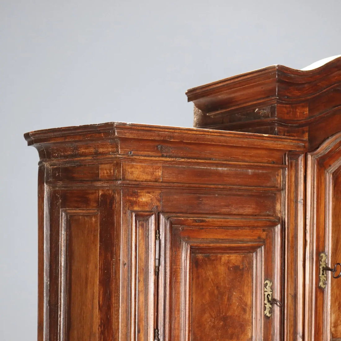 Antique Cupboard Silver Fir Poplar Walnut Italy XVIII Century