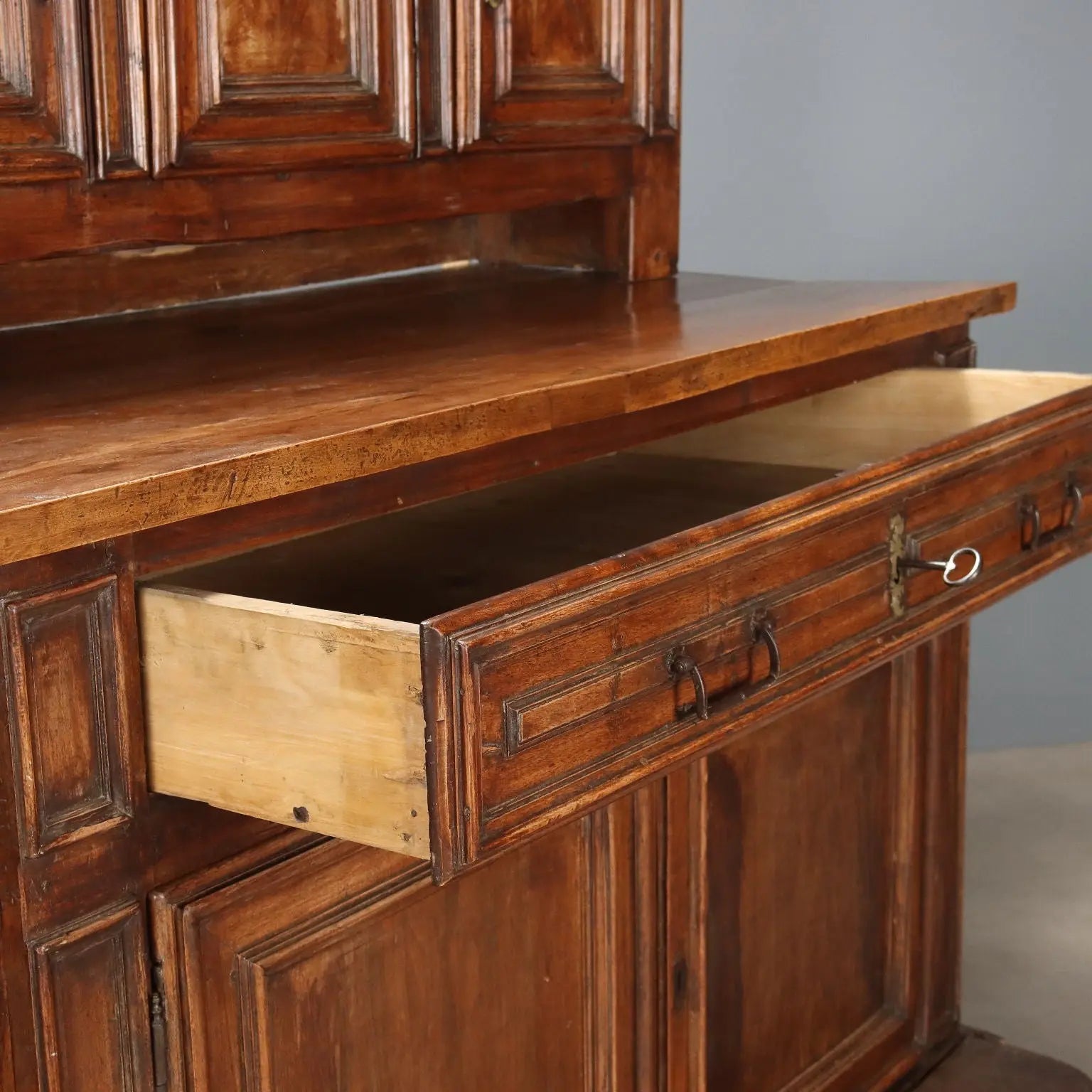 Antique Cupboard Silver Fir Poplar Walnut Italy XVIII Century