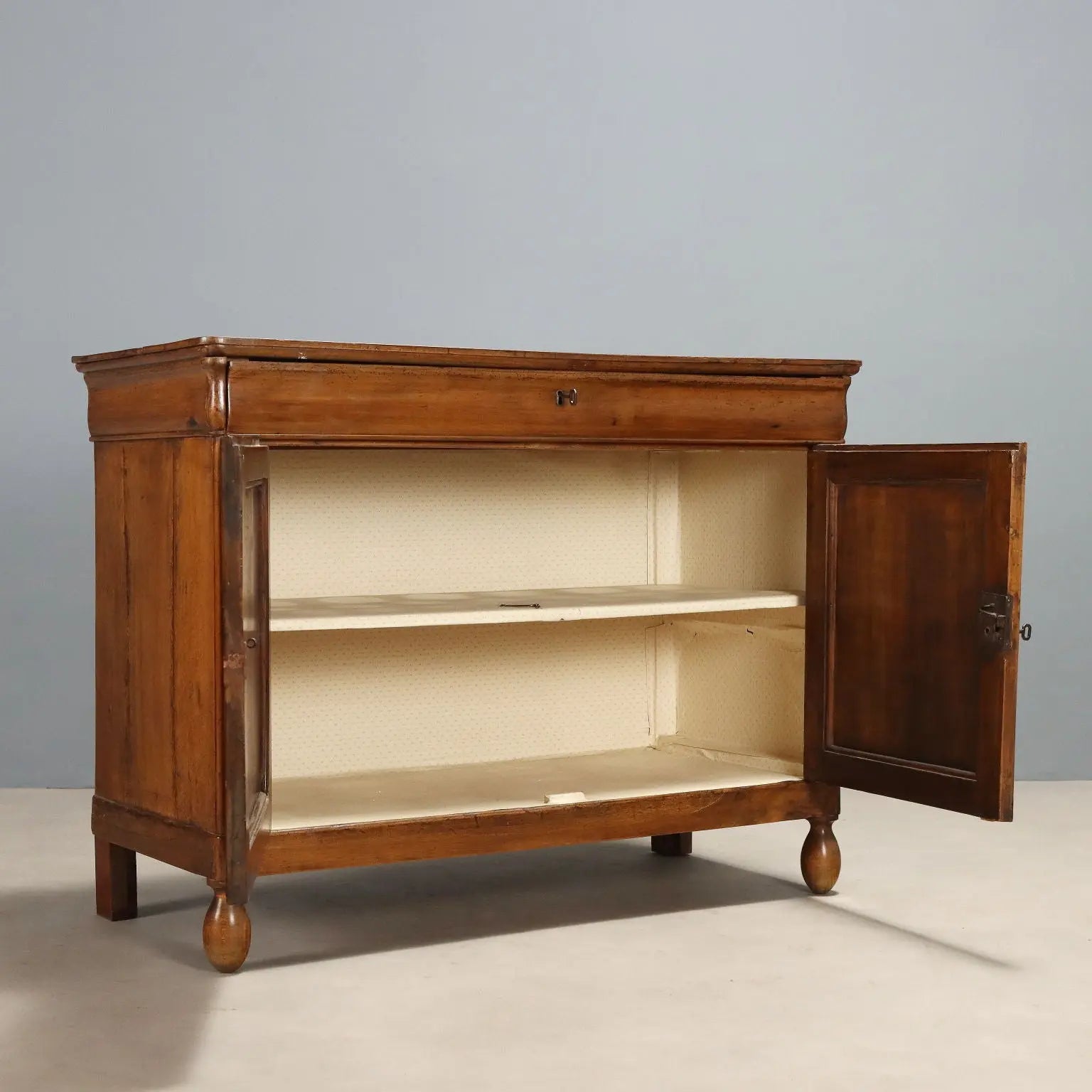 Antique Cupboard Walnut Fir Drawers Italy Early XX Century - Italy, Early XX Century | Antiques | Cupboards
