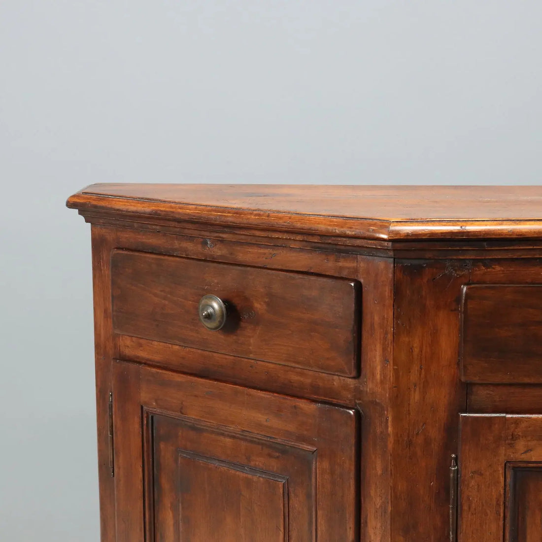 Antique Cupboard Walnut Painted Beech Italy XX Century