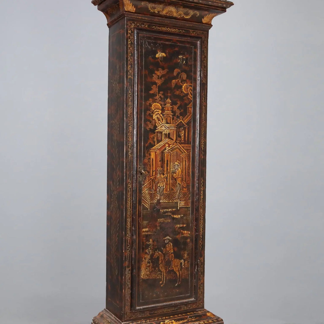 Antique Pendulum Clock Francis Robinson Oak XVIII Century