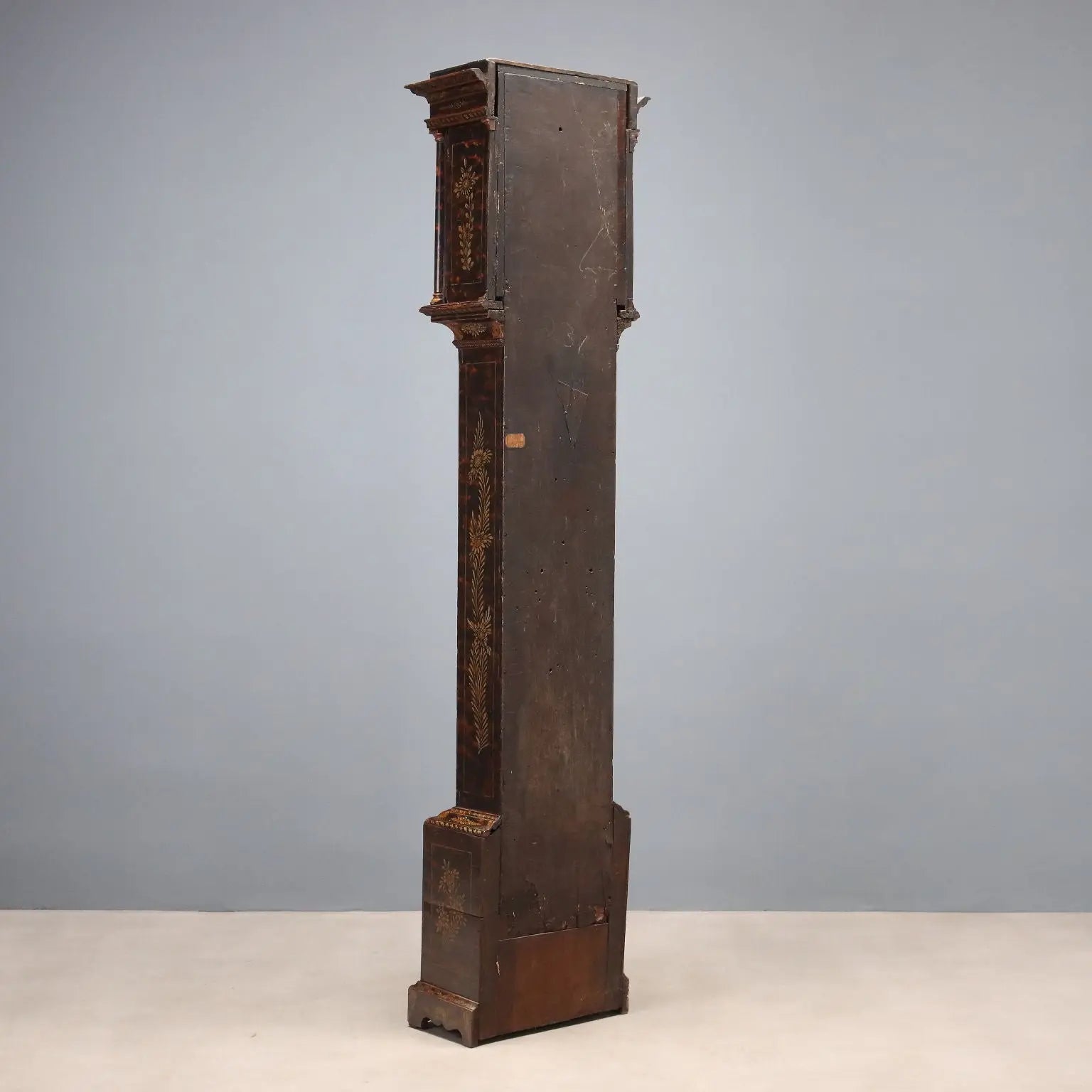 Antique Pendulum Clock Francis Robinson Oak XVIII Century