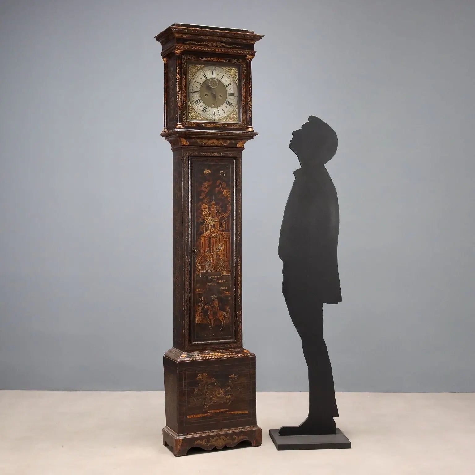 Antique Pendulum Clock Francis Robinson Oak XVIII Century