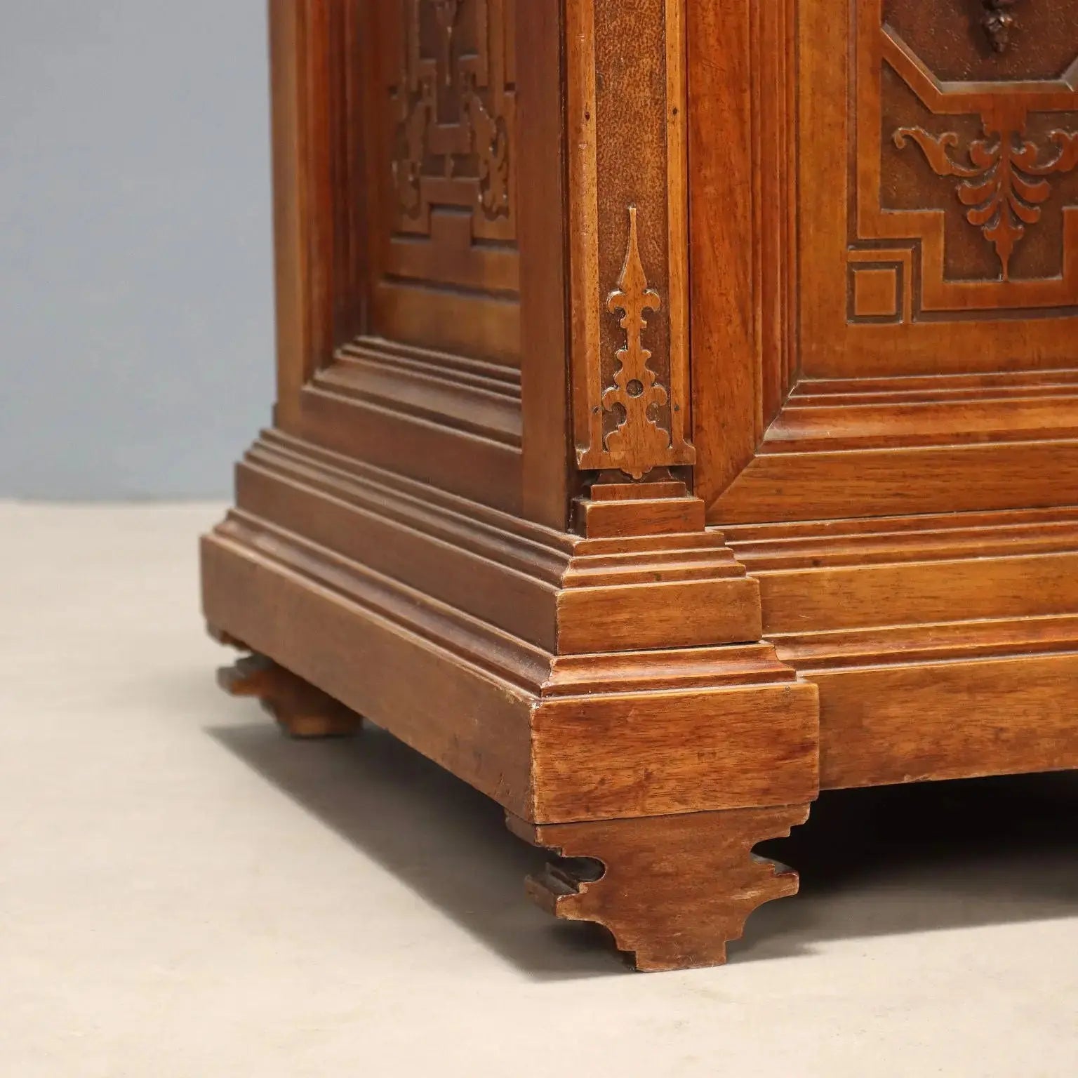 Antique Dressing Table Walnut Marble 3 Drawers XIX Century - Lombardy, Late XIX Century | Antiques | Cupboards