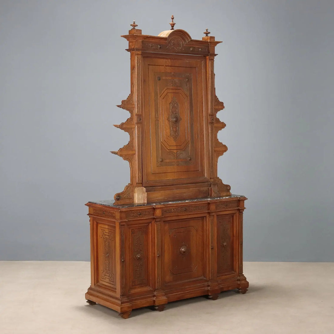 Antique Dressing Table Walnut Marble 3 Drawers XIX Century - Lombardy, Late XIX Century | Antiques | Cupboards