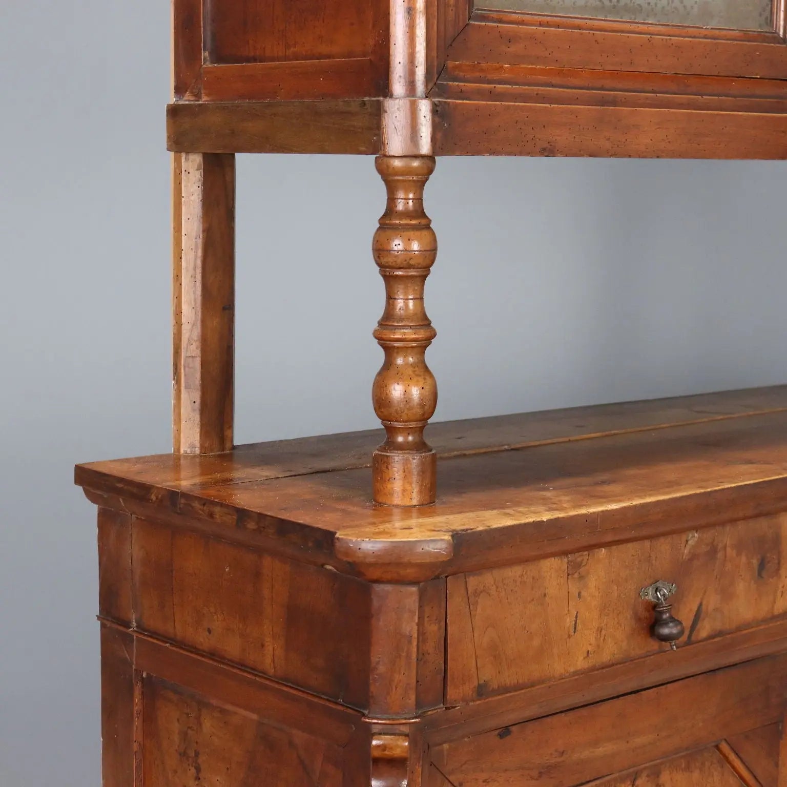 Antique Cupboard Umbertino Walnut Italy XIX Century