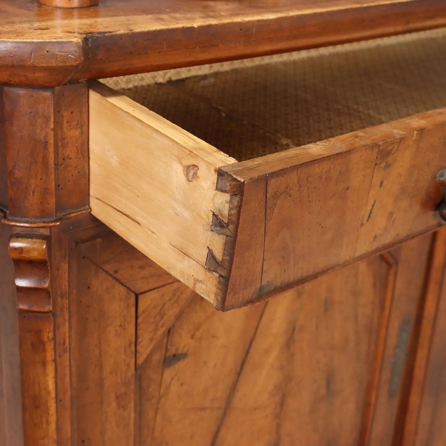 Antique Cupboard Umbertino Walnut Italy XIX Century