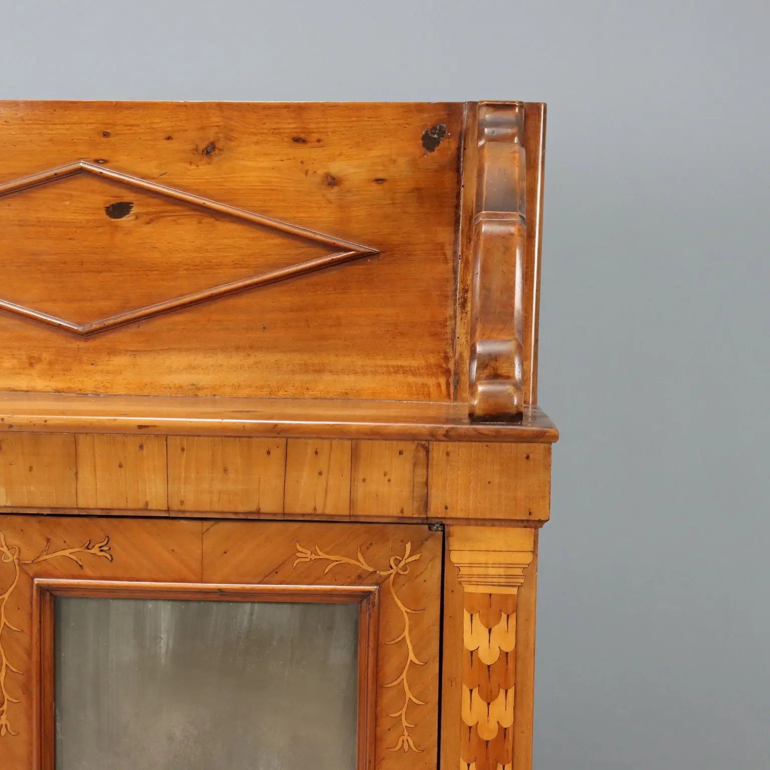 Antique Cupboard Cherrywood Maple Italy XIX-XX Century