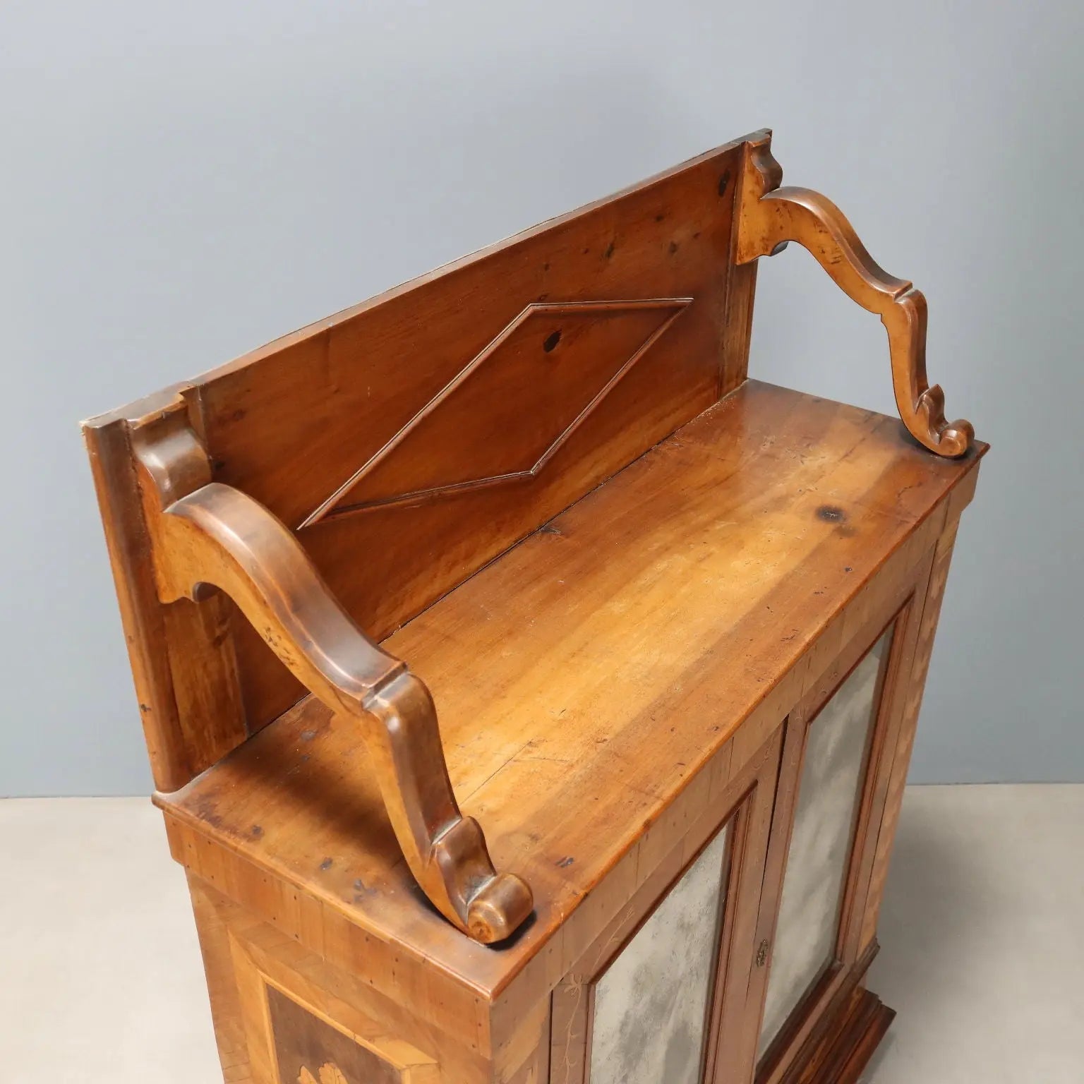 Antique Cupboard Cherrywood Maple Italy XIX-XX Century