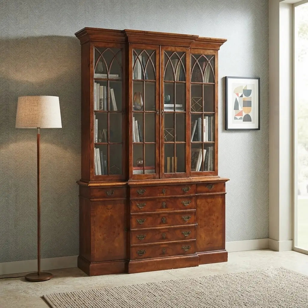 Antique Bookcase Oak 4 Doors United Kingdom XX Century