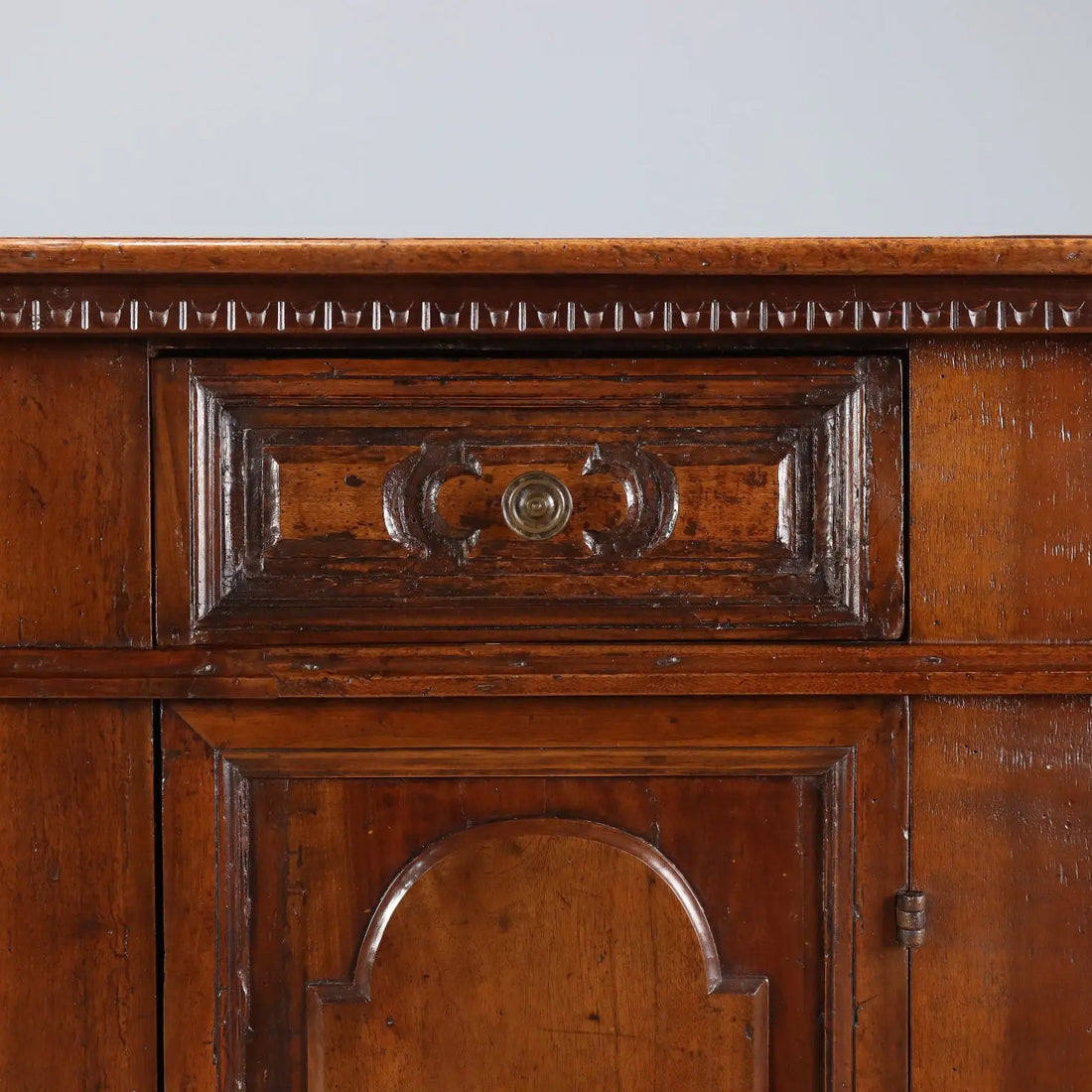 Baroque Walnut and Fir Sideboard - Italy 20th Century
