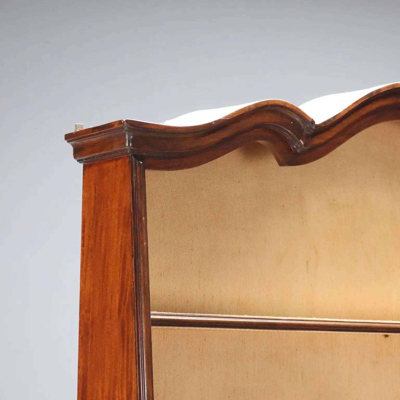 Baroque Walnut Sideboard with Plate Rack, Italy 20th Century