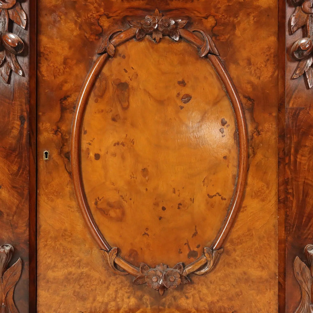 Antique Cupboard Louis Philippe Carved Walnut XIX Century