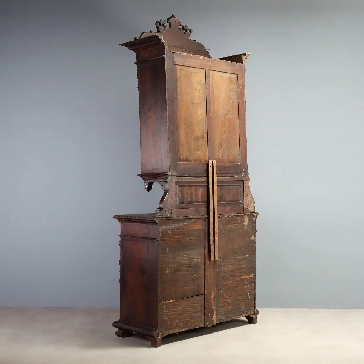 Antique Cupboard Neo-Renaissance Walnut Italy XIX Century