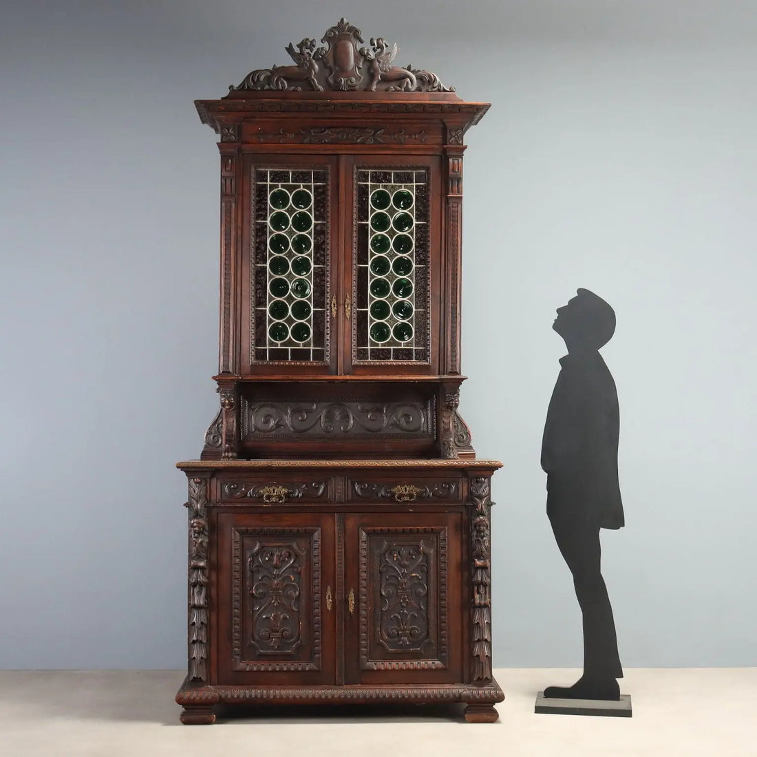 Antique Cupboard Neo-Renaissance Walnut Italy XIX Century