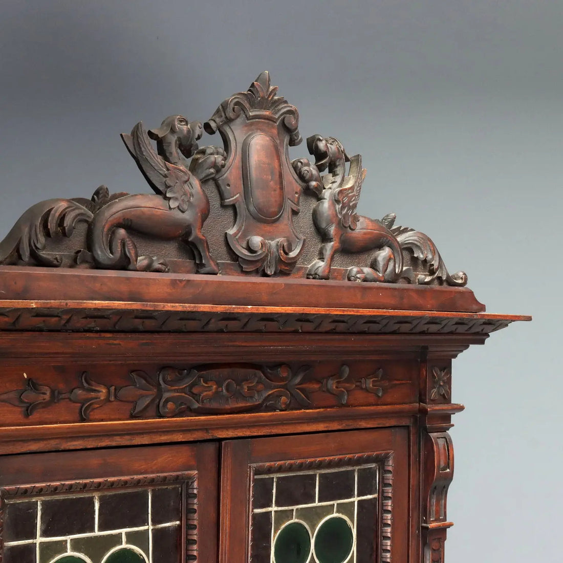 Antique Cupboard Neo-Renaissance Walnut Italy XIX Century