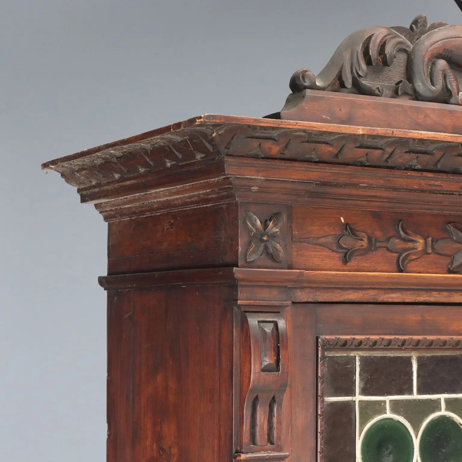 Antique Cupboard Neo-Renaissance Walnut Italy XIX Century