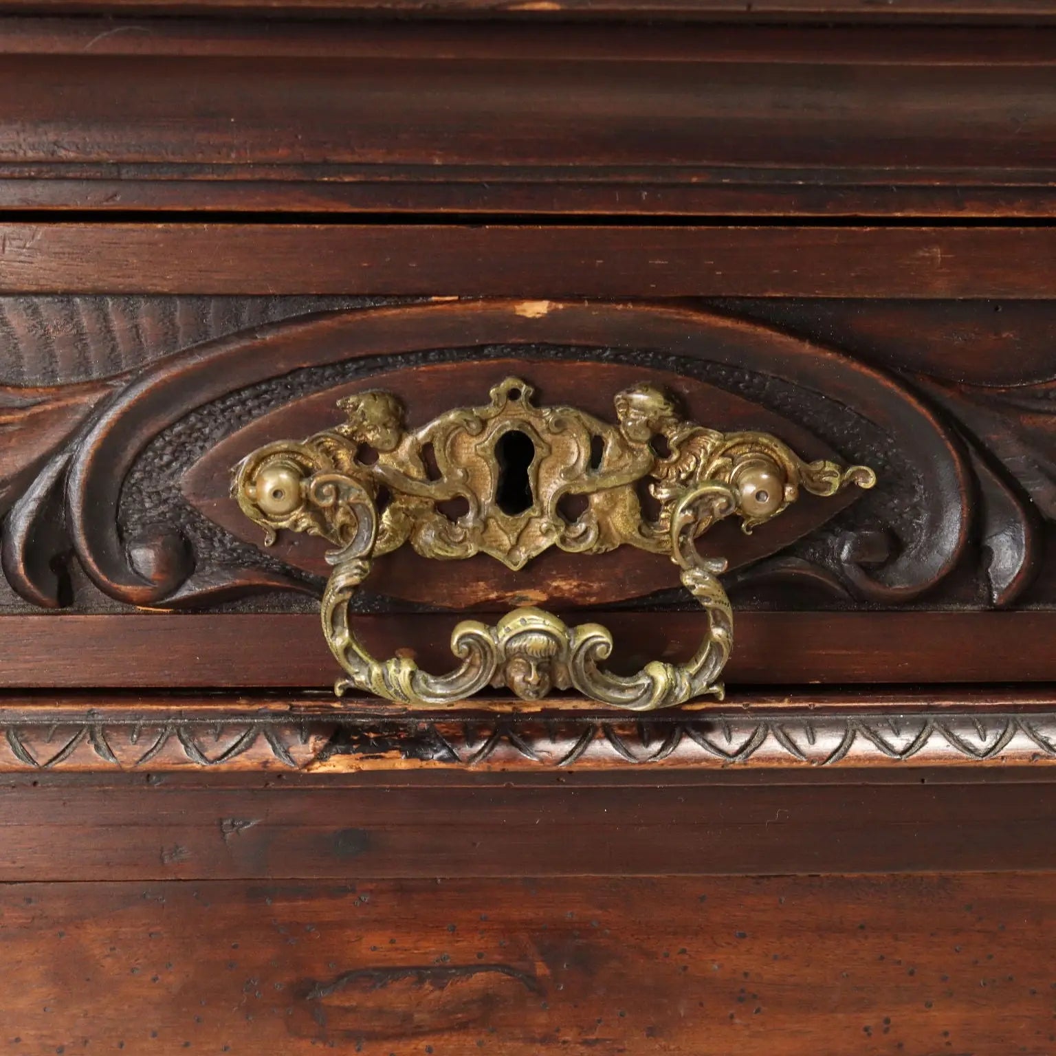 Antique Cupboard Neo-Renaissance Walnut Italy XIX Century