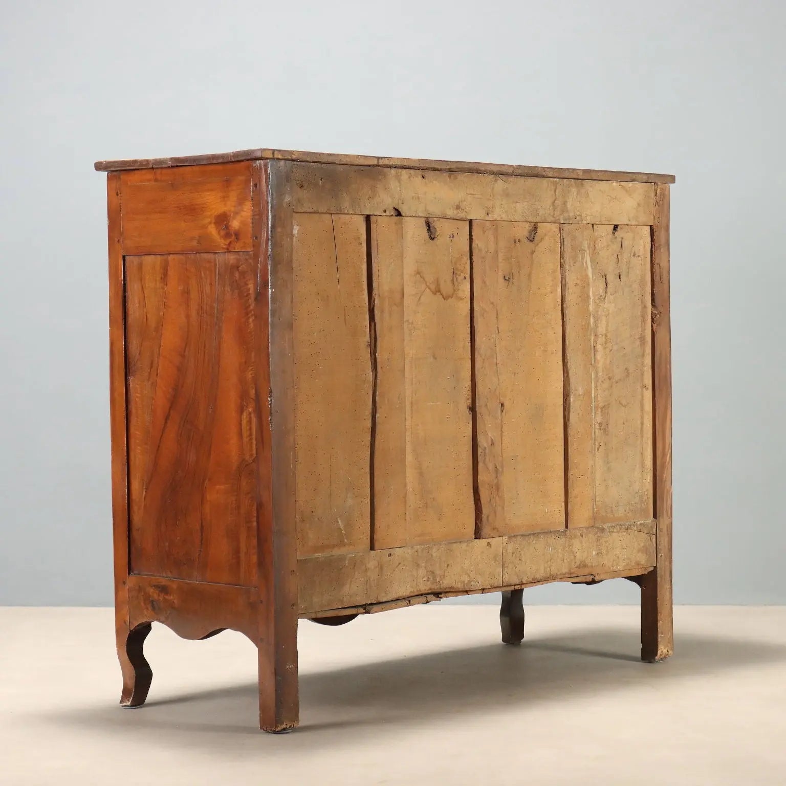 Antique Baroque Cupboard Walnut 3 Drawers France XIX Century