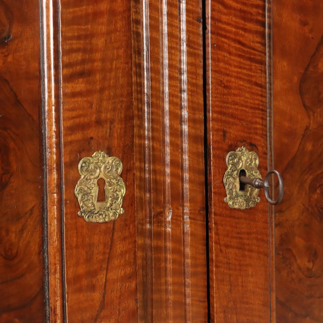 Antique Baroque Cupboard Walnut 3 Drawers France XIX Century