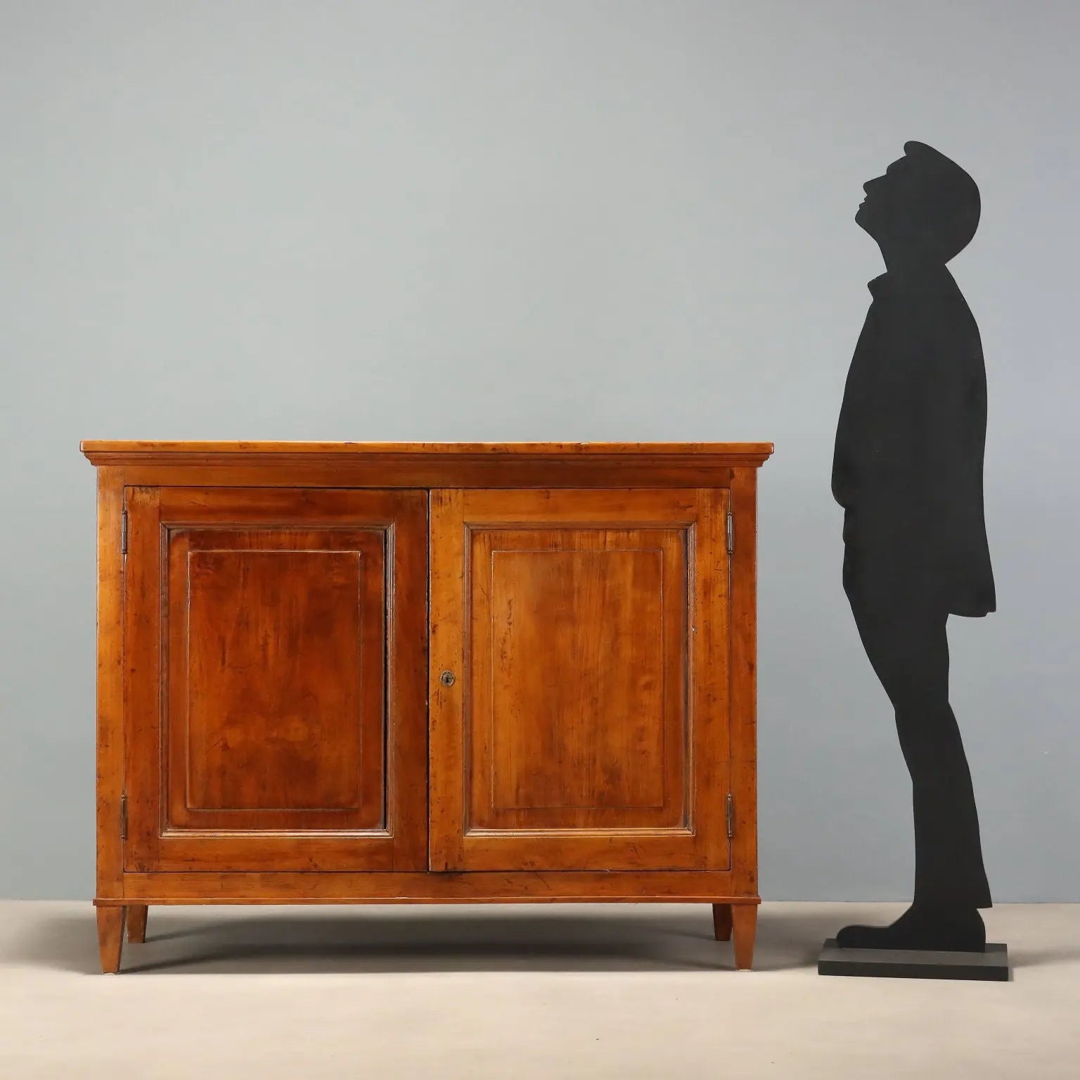 Directoire Sideboard in Walnut-Stained Poplar