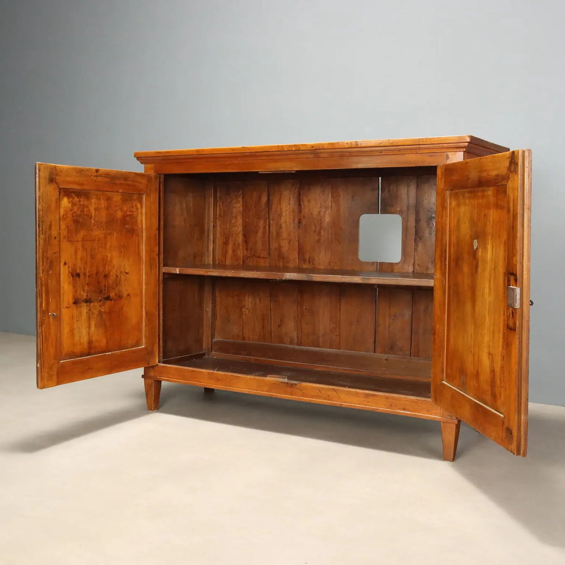 Directoire Sideboard in Walnut-Stained Poplar