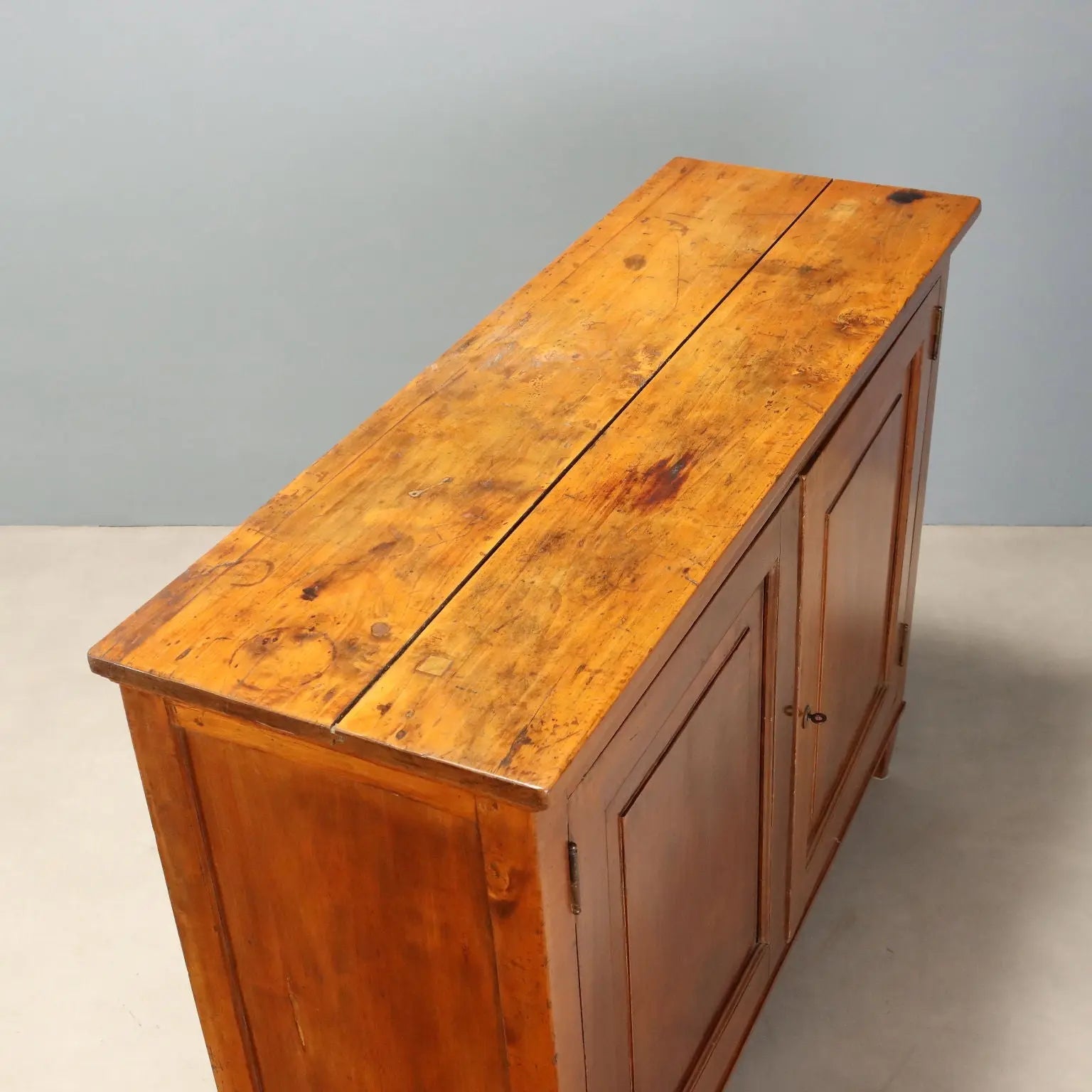 Directoire Sideboard in Walnut-Stained Poplar