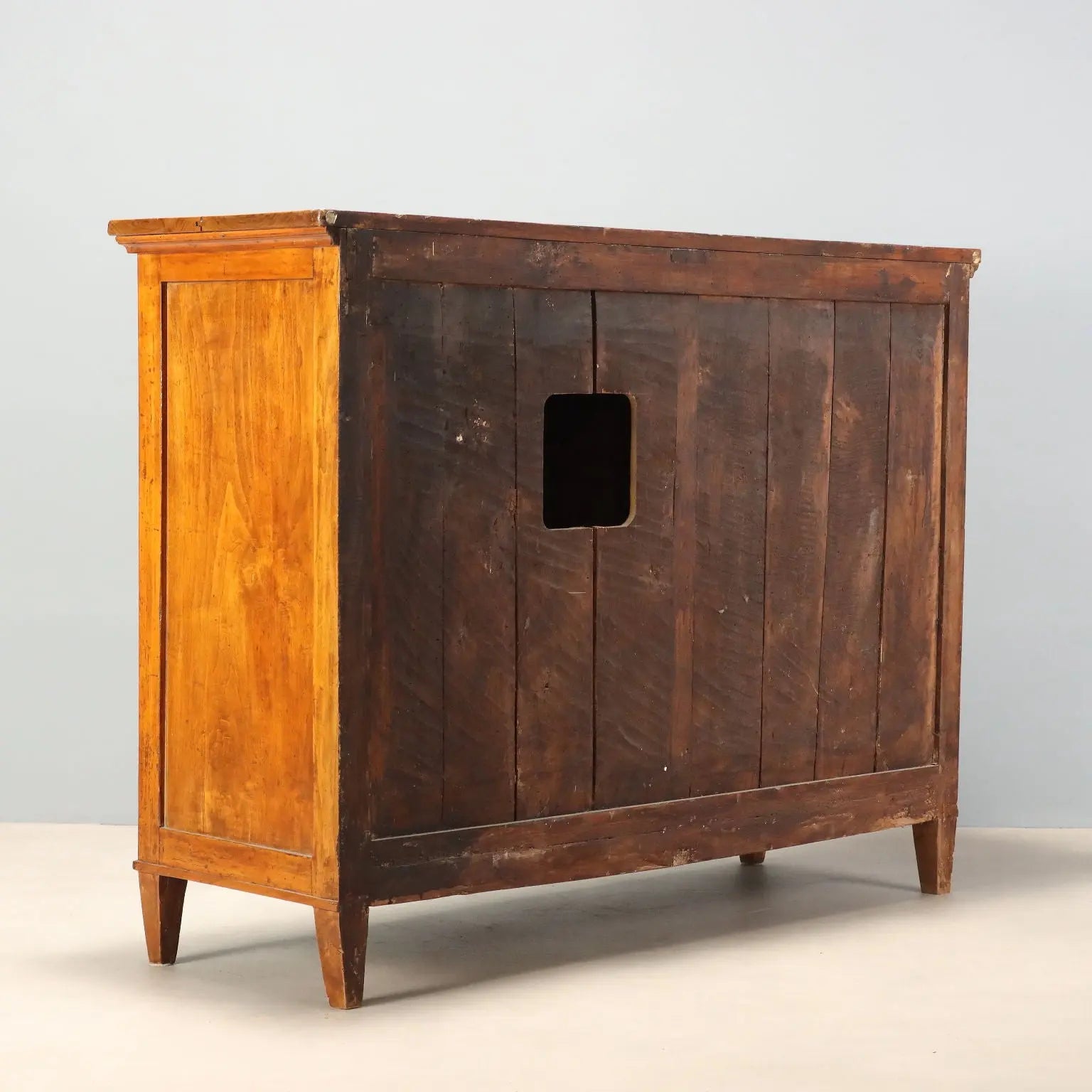 Directoire Sideboard in Walnut-Stained Poplar