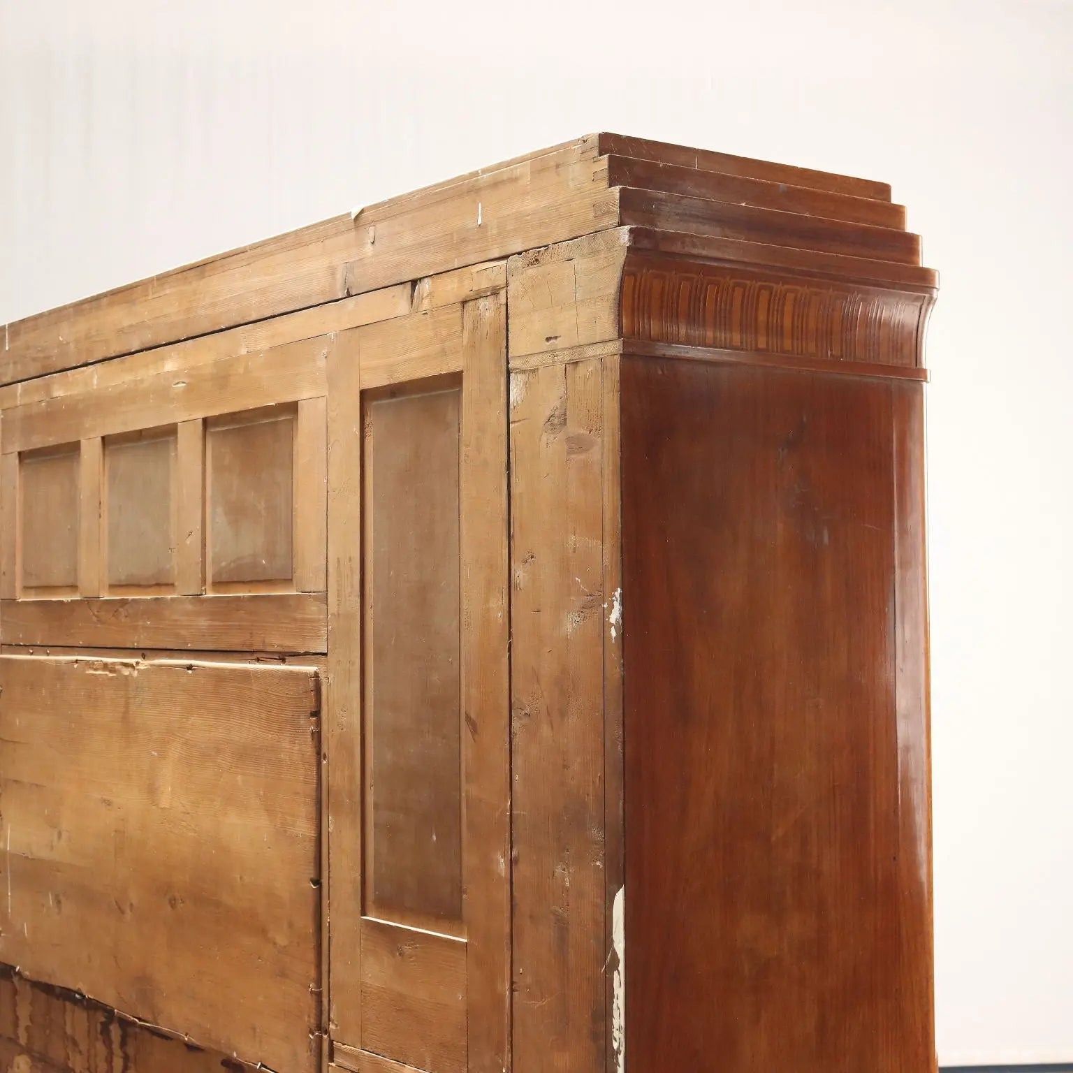 Mahogany Sideboard with Marble and Inlays - Italy 1900