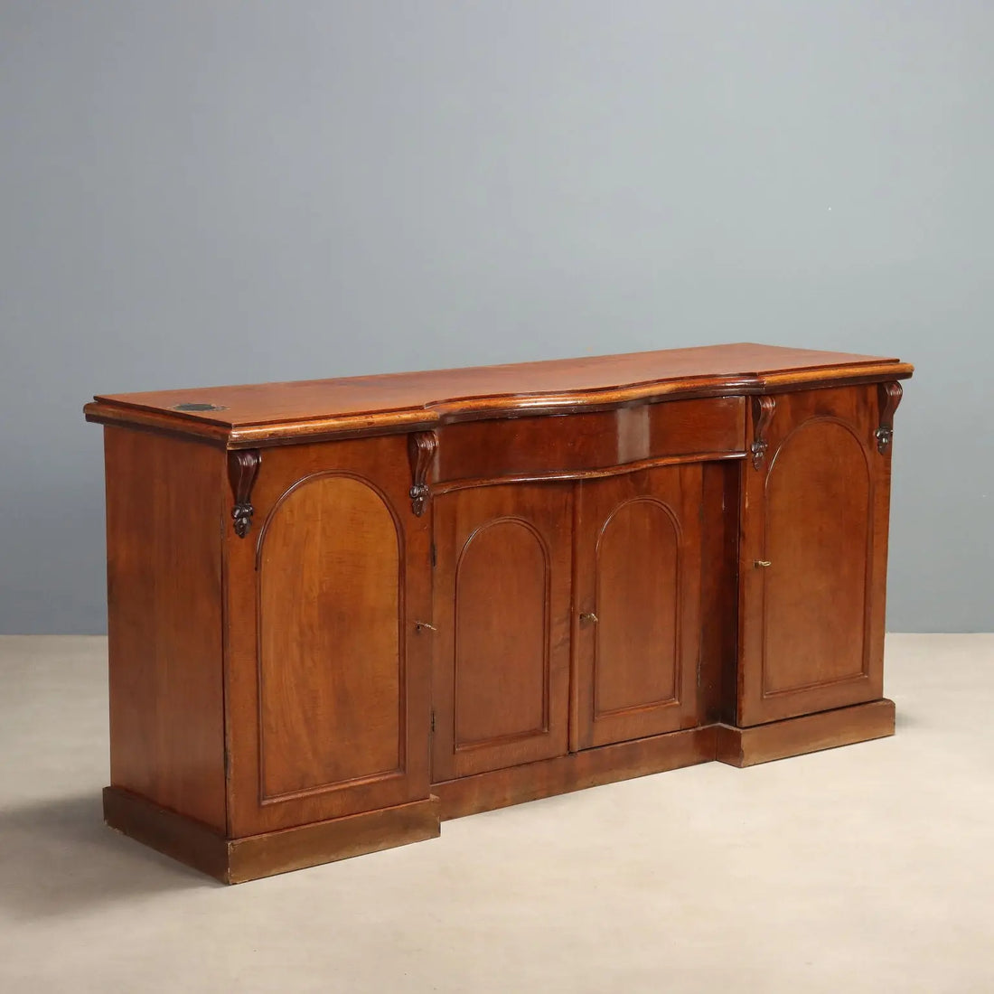 Antique Cupboard Mahogany Drawer United Kingdom XIX Century