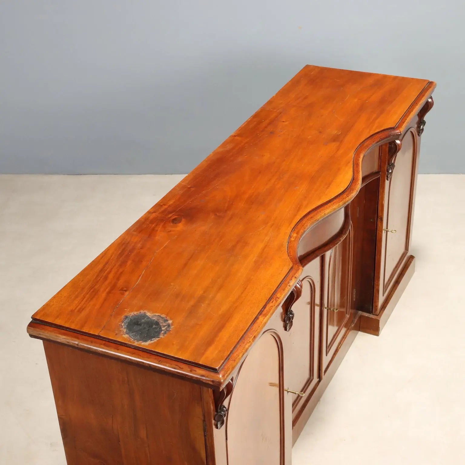 Antique Cupboard Mahogany Drawer United Kingdom XIX Century
