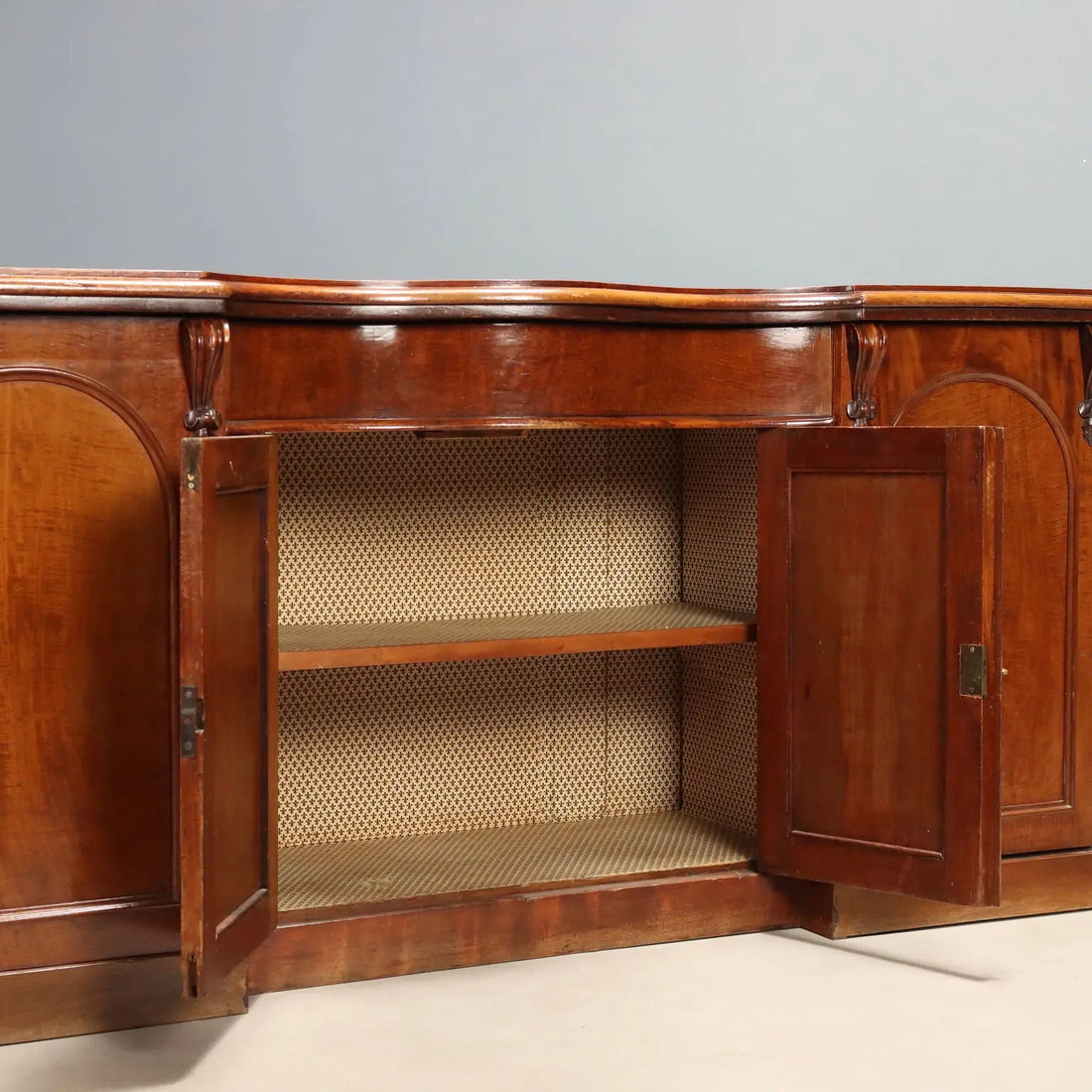 Antique Cupboard Mahogany Drawer United Kingdom XIX Century