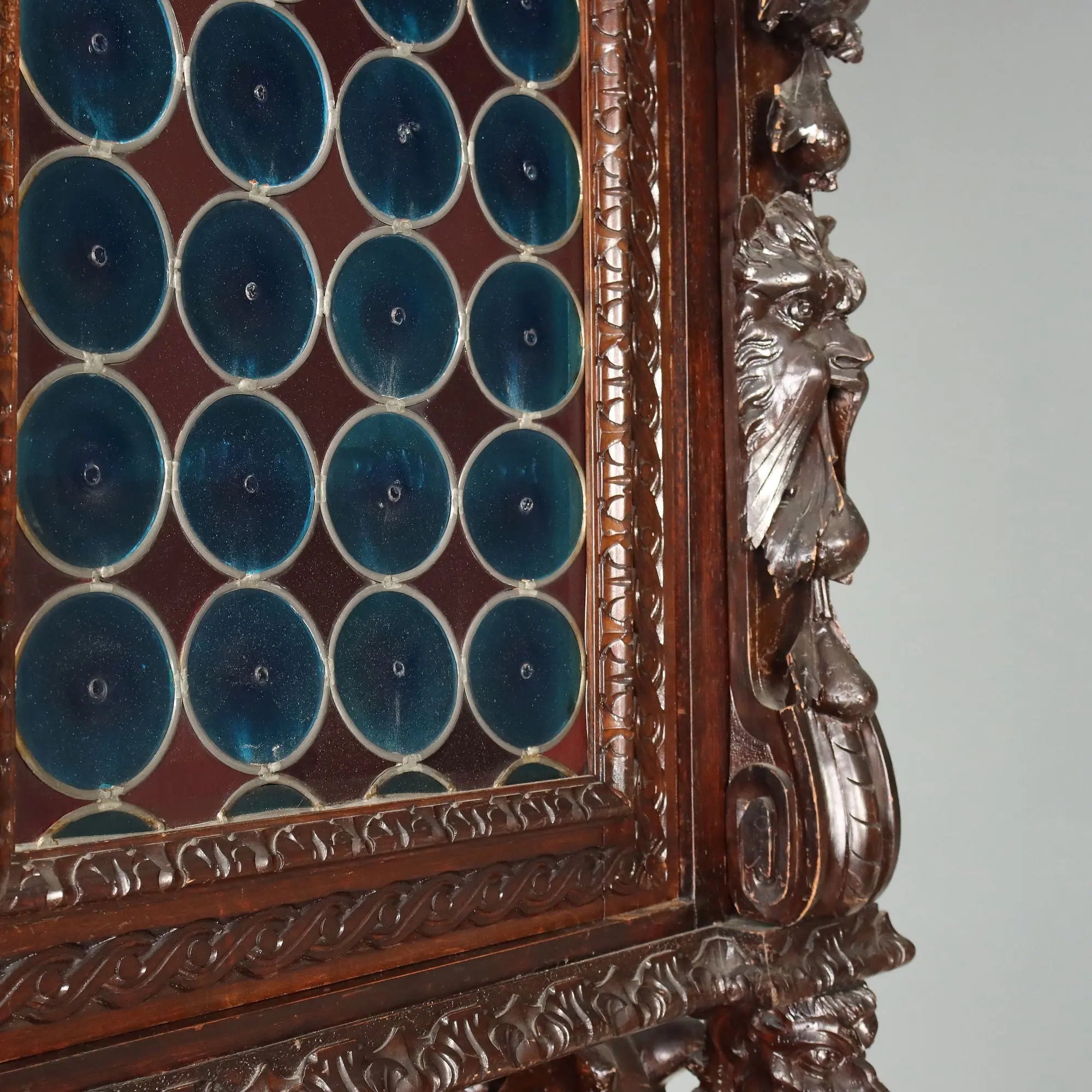 Antique Cupboard Neo-Baroque Carved Walnut Italy XIX Century