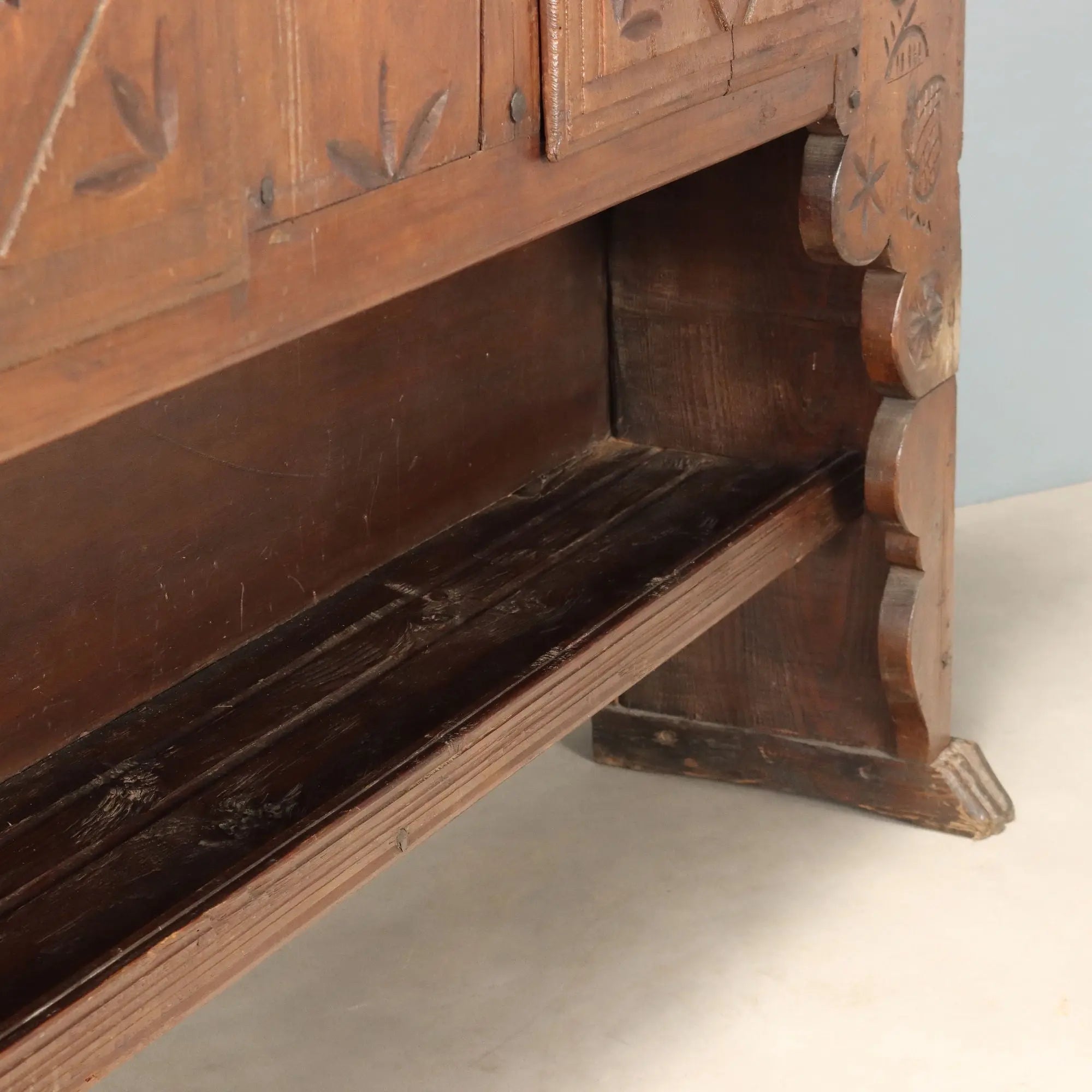 Antique Cupboard Walnut Chestnut Spain XIX Century