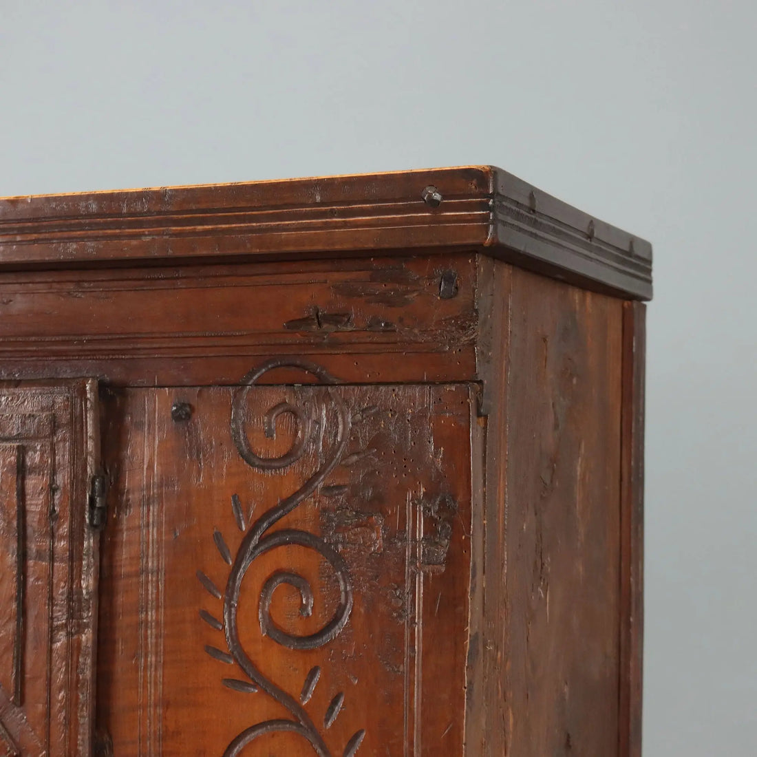 Antique Cupboard Walnut Chestnut Spain XIX Century