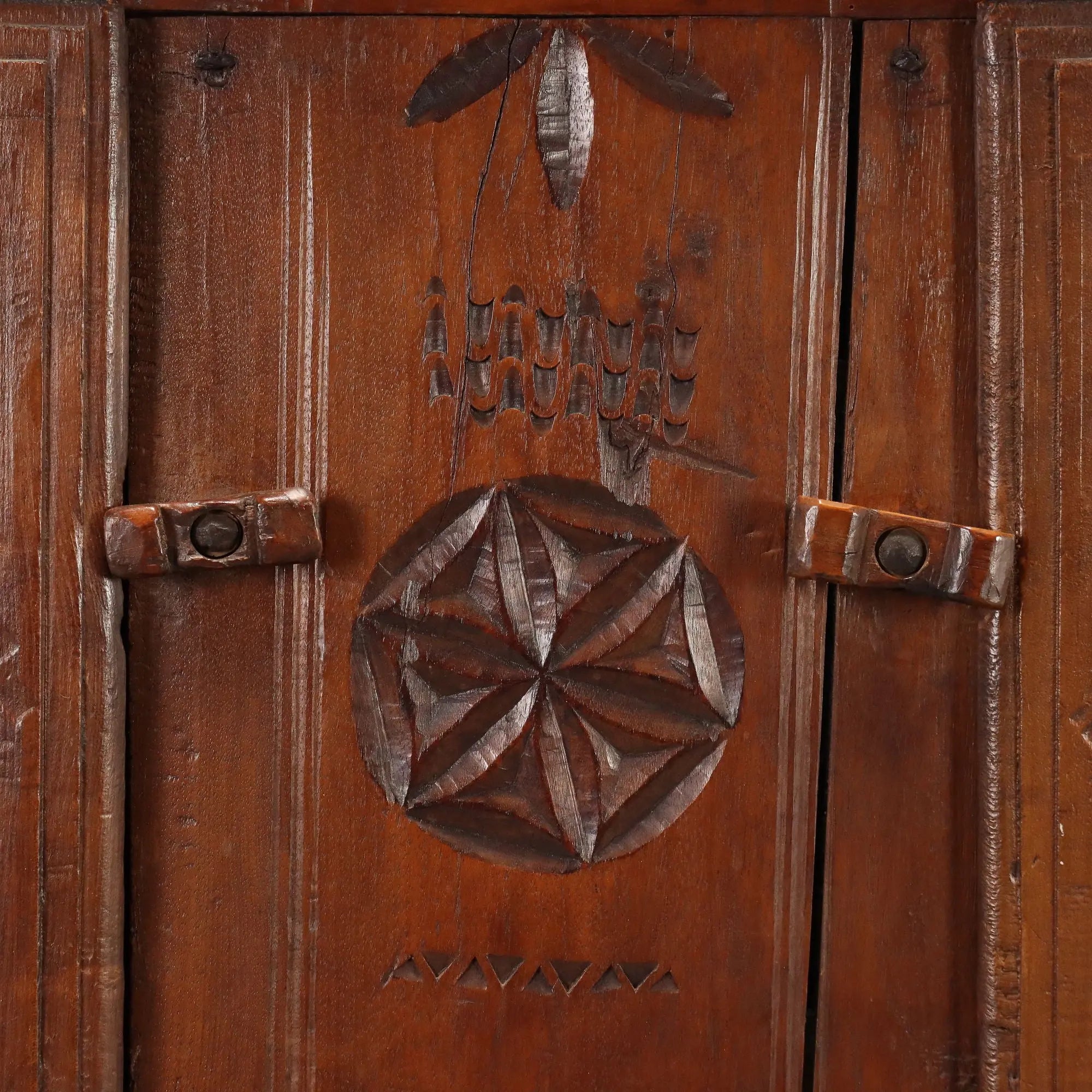 Antique Cupboard Walnut Chestnut Spain XIX Century
