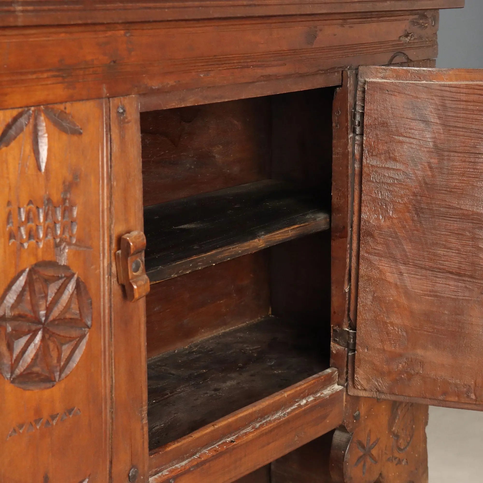 Antique Cupboard Walnut Chestnut Spain XIX Century