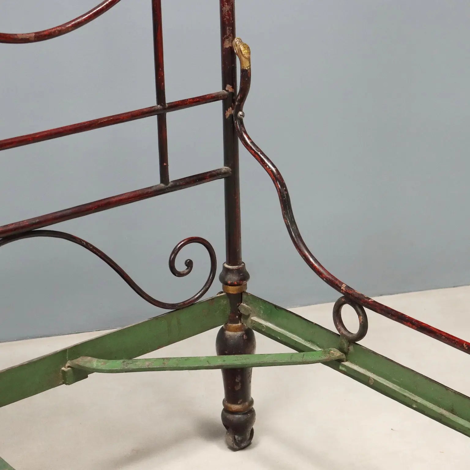 Restoration Bed in Iron and Bronze - 19th Century