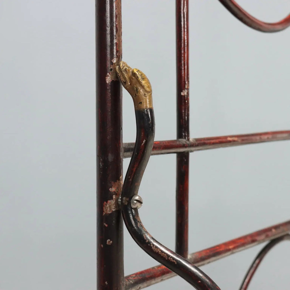Restoration Bed in Iron and Bronze - 19th Century