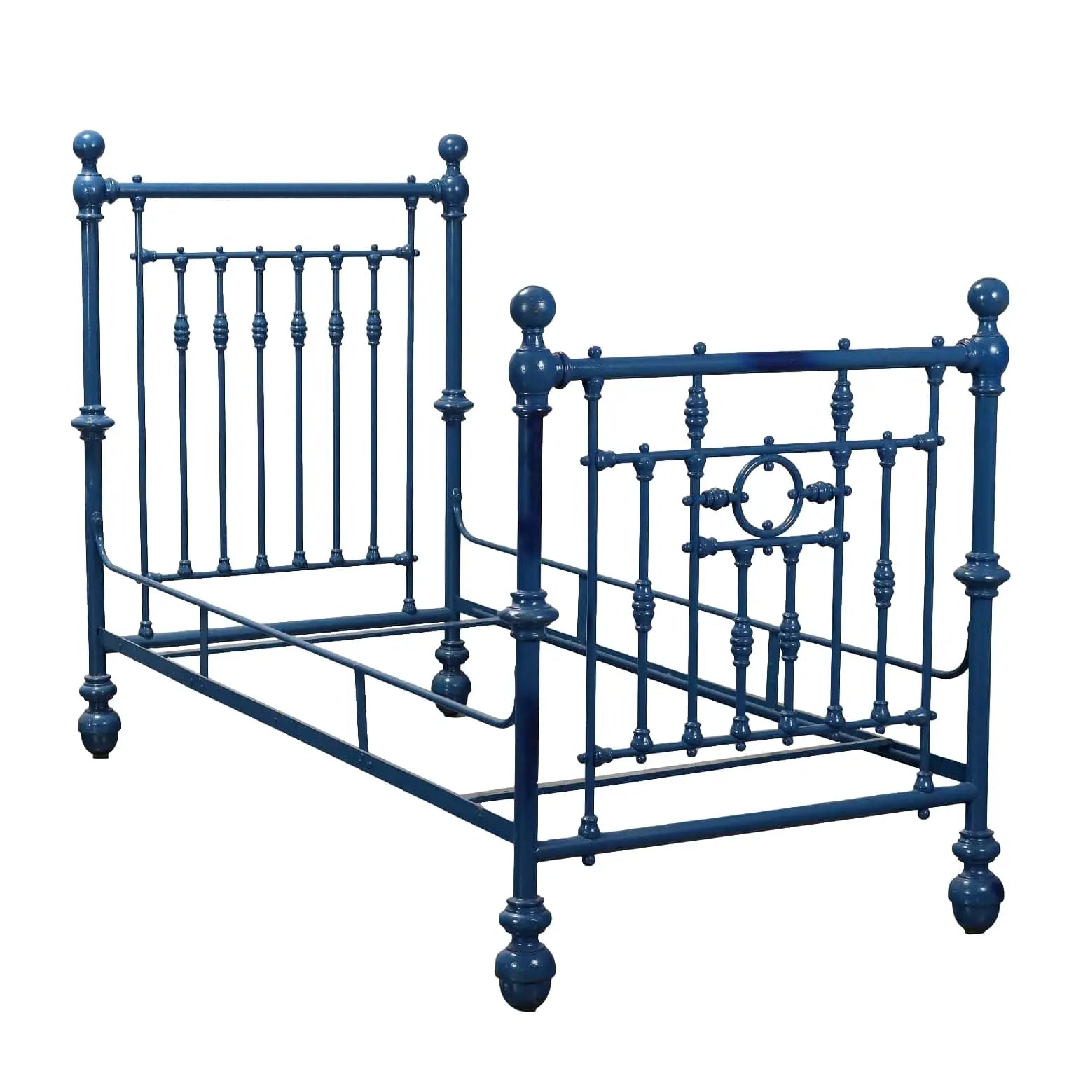 Antique Single Bed Lacquered Iron Italy XIX-XX Century - Italy, Late XIX - Early XX Century | Antiques | Beds & Headboards