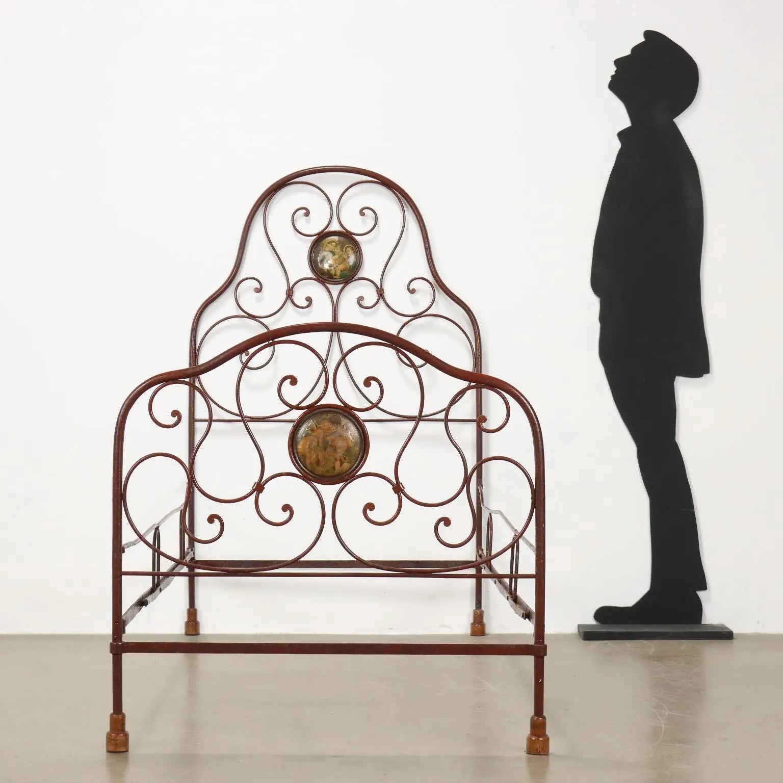 Antique Bed Louis Philippe Wrought Iron Italy XIX Century - Antique Wrought Iron Bed, Mid XIX Century | Antiques | Beds & Headboards