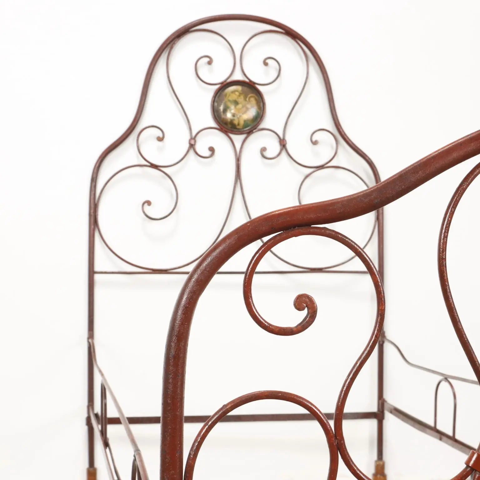 Antique Bed Louis Philippe Wrought Iron Italy XIX Century - Antique Wrought Iron Bed, Mid XIX Century | Antiques | Beds & Headboards