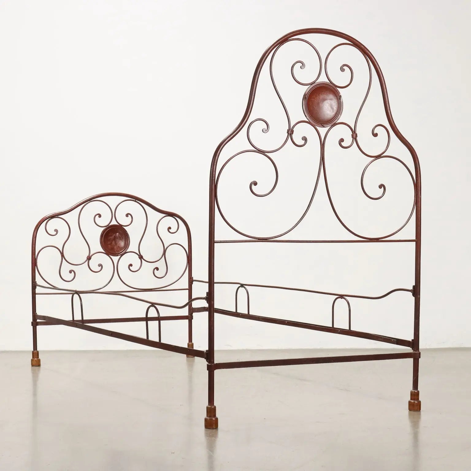 Antique Bed Louis Philippe Wrought Iron Italy XIX Century - Antique Wrought Iron Bed, Mid XIX Century | Antiques | Beds & Headboards